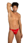 Preview: EROS VENEZIANI Herren Lack String 6845 rot