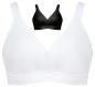 Preview: NATURANA 86021 Soft Sport BH 80 - 105, B - D weiß schwarz
