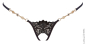 Preview: LUCKY CHEEKS Luxury String Po open BLACK SENSATION - LC345BS+