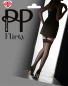 Preview: PRETTY POLLY  Flirty Velvet Lace Backseam Hold Ups OneSize schwarz - PN AVR7