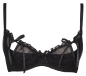 Preview: AXAMI Bügel BH 20031 schwarz Plus Size V-8751PS