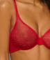 Preview: GOSSARD Glossies Lace 13001 Lipstick Red Moulded Bügel BH 70-85, A-I