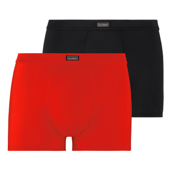 BRUNO BANANI 22021305 Short 2er Pack MICRO SIMPLY rot/schwarz