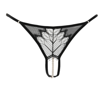 BRACLI 1811 Kyoto Collection G String open schwarz PLUS (XL)