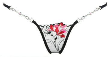 LUCKY CHEEKS Luxury String RED FLOWER - LC143RF