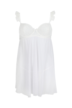 AVANUA 10220 Negligee MILAGROS weiß S/M, L/XL