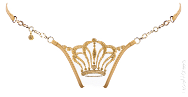 LUCKY CHEEKS Luxury String QUEEN OF LOVE Gold - LC161QLG_gold