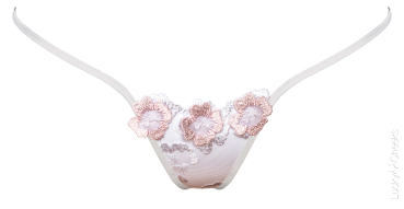 LUCKY CHEEKS Luxury String WHITE BUNNY - LC235WB