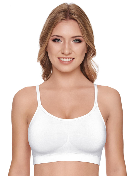SUSA ❤ Wellness Bustier 5553 ❤ mit Schale S - XL, weiß flieder anthrazit nude