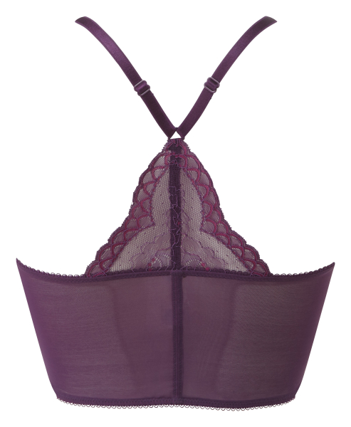 GOSSARD 7718 purple Longline V-Bügel BH 70-85, B-I