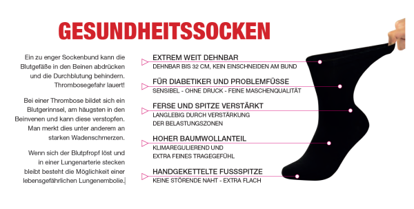 10 Paar RS. Harmony 31122 Gesundheitssocken JEANSTÖNE 39-42, 43-46